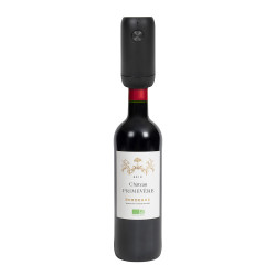 Bouchon publicitaire à vin automatique sous vide