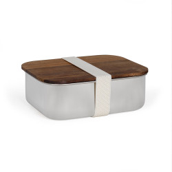 Lunch publicitaire box hermétique en Acacia 1250 ml