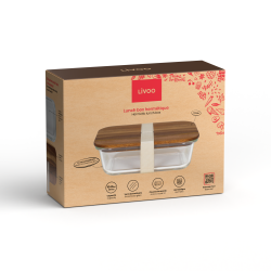 Lunch publicitaire box hermétique en Acacia 1040 ml