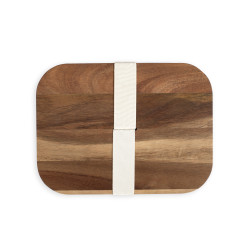 Lunch publicitaire box hermétique en Acacia 1040 ml