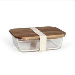 Lunch publicitaire box hermétique en Acacia 1040 ml