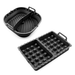 Set publicitaire 2 moules en silicone pour 2 gaufres