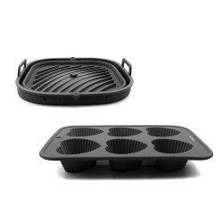 Set publicitaire 2 moules en silicone pour 6 empreintes cœur