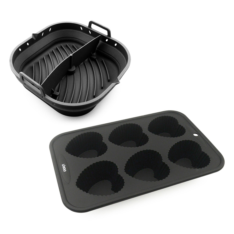 Set publicitaire 2 moules en silicone pour 6 empreintes cœur
