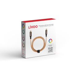 Câble publicitaire lumineux USB C Type C fast charge