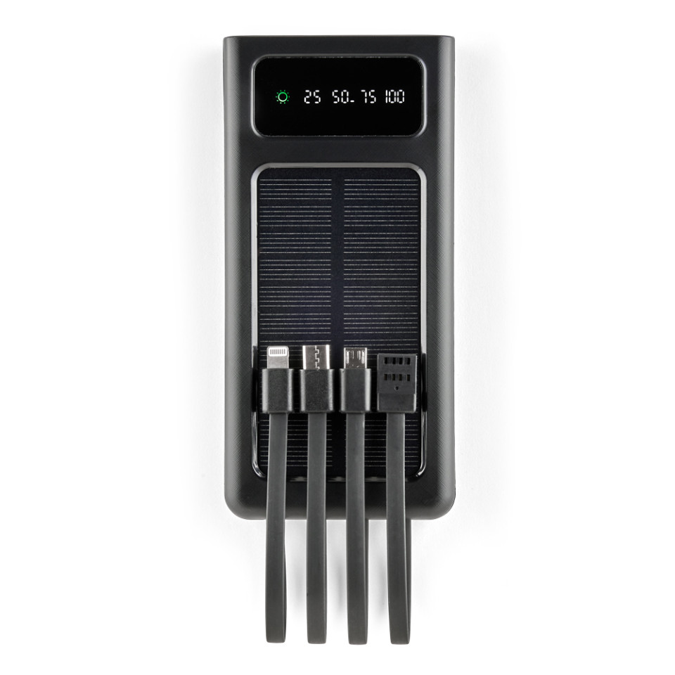 Batterie publicitaire externe solaire 10 000 mAh
