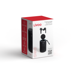 Ecouteurs publicitaires enceinte 2 en 1 compatibles Bluetooth®