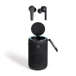 Ecouteurs publicitaires enceinte 2 en 1 compatibles Bluetooth®