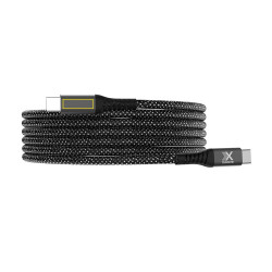 Câble Type-C publicitaire magnétique PD 100W Flex en matériaux recyclés POWERECO