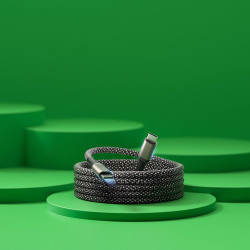 Câble Type-C publicitaire magnétique PD 100W Flex en matériaux recyclés POWERECO