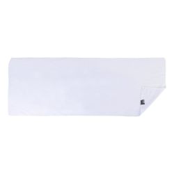 Bouteille de sport personnalisée bouchon à clapet en RPET avec serviette