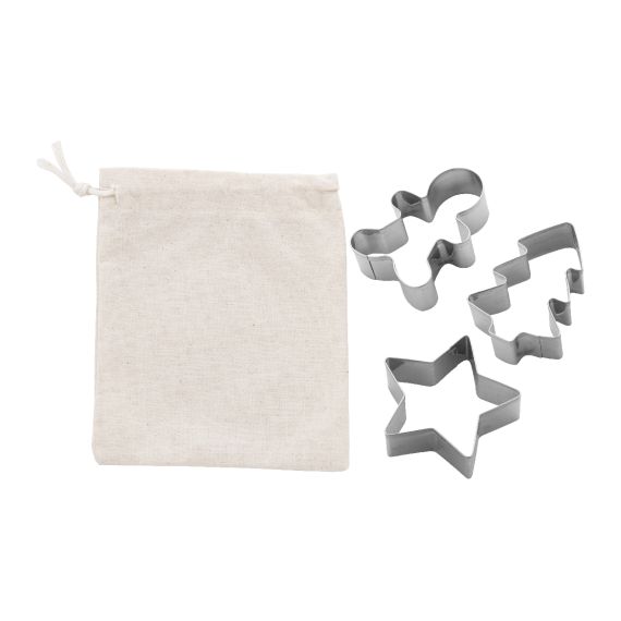 Set 3 emporte-pièces en acier inoxydable personnalisé