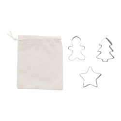 Set 3 emporte-pièces en acier inoxydable personnalisé