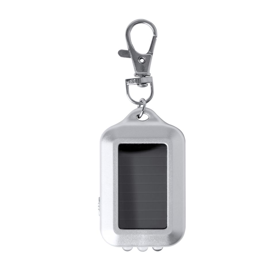 Lampe solaire personnalisable porte-clefs Eluxo