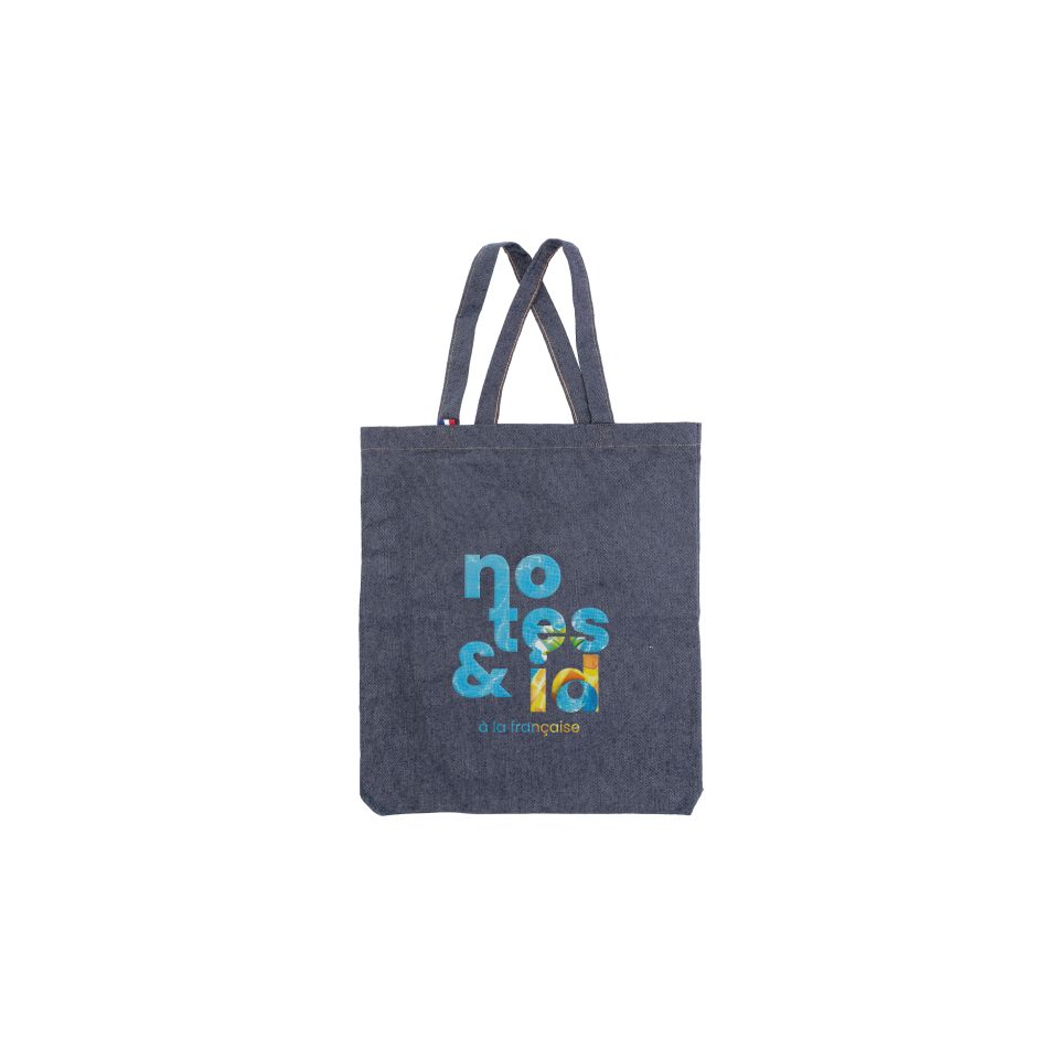 Sac shopping convertible sac à dos en coton recyclé 250 gr personnalisé fabriqué en France