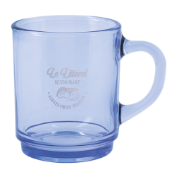 Mug en verre trempé 260 ml personnalisé fabriqué en France