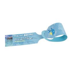 Etiquette de bagage personnalisable en papier indéchirable fabriqué en France