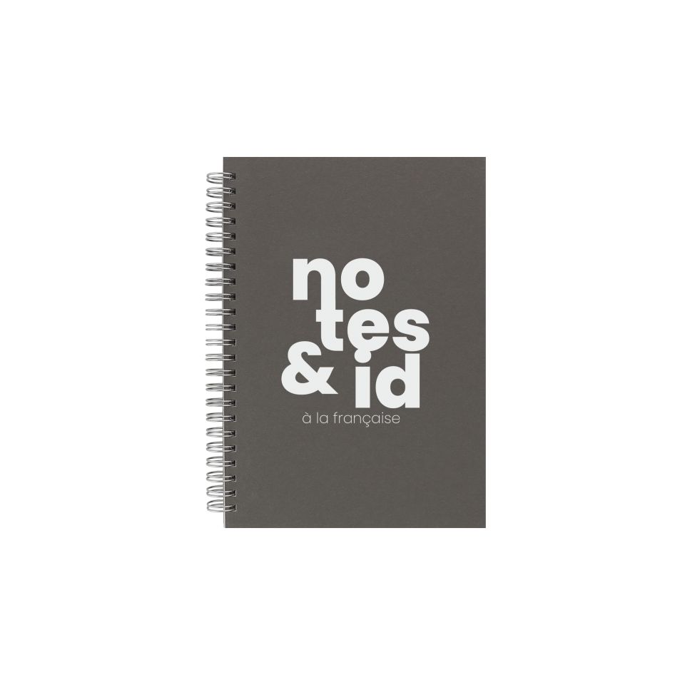 Carnet publicitaire de notes A5 spirale personnalisable fabriqué en France express
