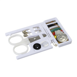 Kit de couture de voyage personnalisé dans un étui en PS recyclé