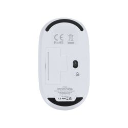 Souris optique publicitaire sans fil en ABS et aluminium recyclé