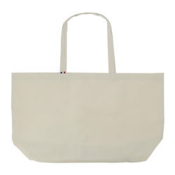 Sac shopping publicitaire coton recyclé grand format 250 gr fabriqué en france