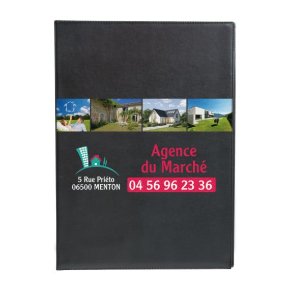 Conférencier publicitaire A4 en PVC fabriqué en France Express