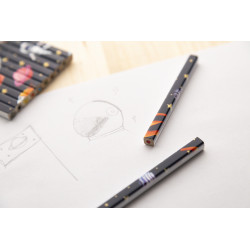 Coffret de 12 crayons de couleurs personnalisables rectangulaires
