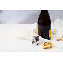 Bouchon personnaliséde bouteille de champagne en métal