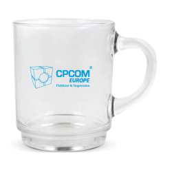 Mug en verre personnalisable 260 ml fabriqué en France