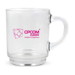 Mug en verre personnalisable 260 ml fabriqué en France