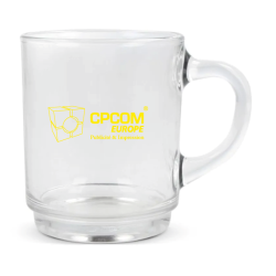 Mug en verre personnalisable 260 ml fabriqué en France