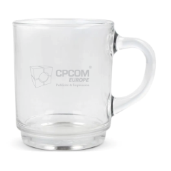 Mug en verre personnalisable 260 ml fabriqué en France