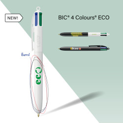 StyloBIC® 4 couleurs personnalisé écologique ECO