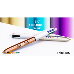 Stylo 4 couleurs publicitaire fabriqué en FranceBIC® Shine