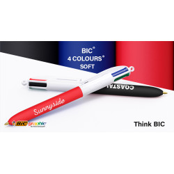 Stylo 4 couleurs publicitaire fabriqué en France BIC® Colours Soft touch