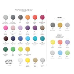 Set de 4 surligneurs fluos publicitaire fabriqué en France 8.7 cm vernis pantone en bois