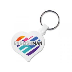 Porte-clés personnalisé cœur en PVC souple fabriqué en France Express
