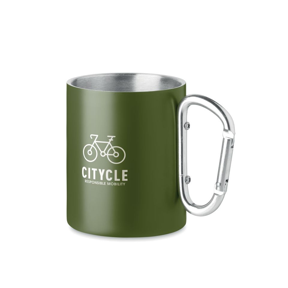 Mug personnalisé mousqueton couleur acier inoxydable 300 ml Express