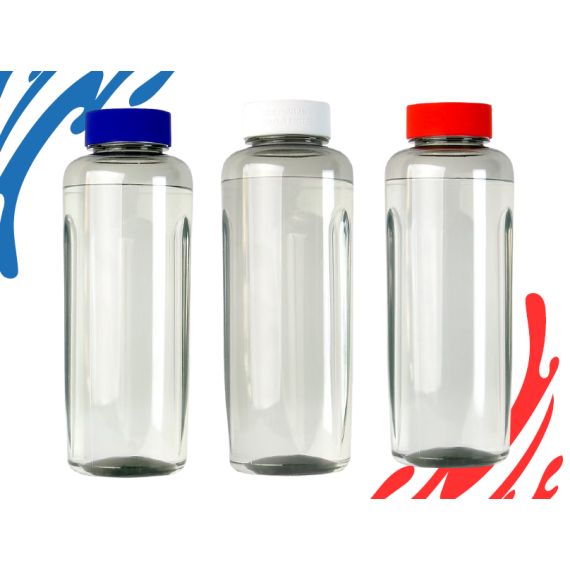 Gourde personnalisée 500 ml en RPET et silicone fabriquée en France Express
