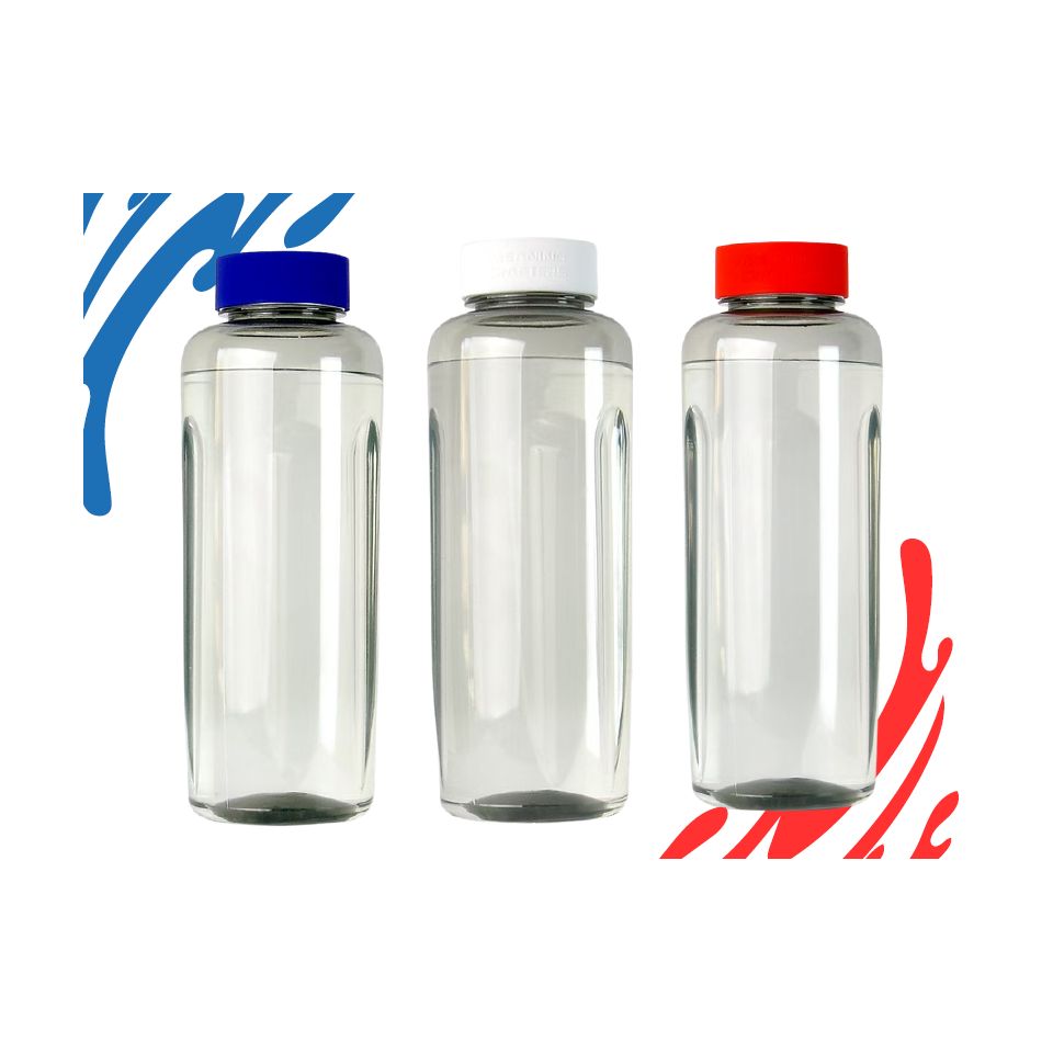 Gourde personnalisée 500 ml en RPET et silicone fabriquée en France Express