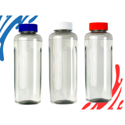 Gourde personnalisée 500 ml en RPET et silicone fabriquée en France Express