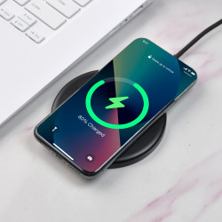 Chargeur à induction 15 W personnalisé en ABS recyclé fabriqué en France Express
