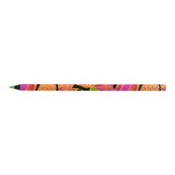Crayon fluo prestige black personnalisé rond en bois fabriqué en France