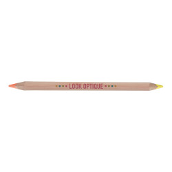 Crayon en bois bi-couleur personnalisé fabriqué en France