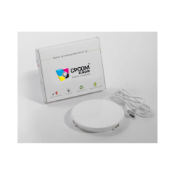 Chargeur à induction publicitaire fabriqué en France USB et type C Fast Charge recyclé Green Desk