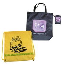 Sac publicitaire nylon pliable sur mesure