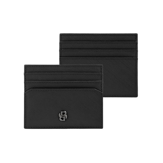 Porte-cartes publicitaire Double B Saffiano Hugo Boss