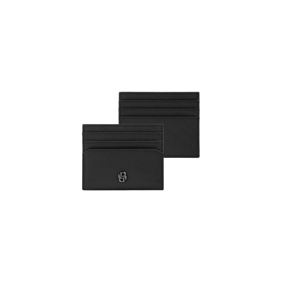 Porte-cartes publicitaire Double B Saffiano Hugo Boss