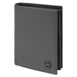 Porte-cartes publicitaire Flap avec porte-monnaie Double B Saffiano Hugo Boss