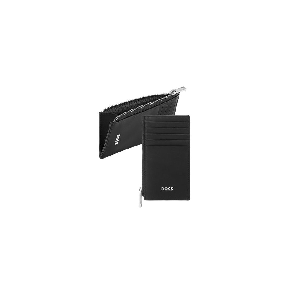 Porte-cartes publicitaire zip Classic Smooth Hugo Boss